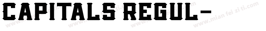 Capitals Regul字体转换